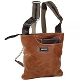 Greenland Cow Redhot Umhängetasche Leder 25 cm, tabaccbo-braun