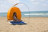Sonnenzelt PREMIUM mit FRONTSCHATTENTUCH Skincom ORANGE