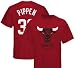 Scottie Pippen Chicago Bulls NBA Player Red T-Shirt