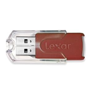 Lexar JumpDrive FireFly 16 GB USB 2.0 Flash Drive LJDFF16GASBNA (Red)