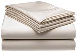 300-Thread-Count Wrinkle Free Full Sheet Set, Ivory