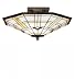 20 Inch W Arrowhead Mission Flushmount Ceiling Fixture