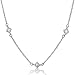 Sterling Silver Cubic Zirconia CZ By The Yard Necklace Chain - 16 inch image 3