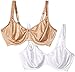 Curvation Women's Value 2-Pack Side Shaper Underwire Full Figure Bra 5301467