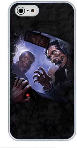4S Cases, iPhone 4S Protective Case - Scary Zombie High Quality PC Plastic Slim Lightweight Hard Case Cover for iPhone 4/4S White