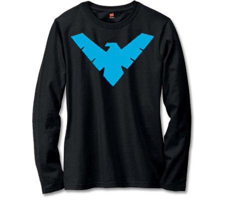  Animated Batman: Nightwing Symbol Long-sleeve Shirt