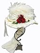 Victorian Rose Touring Hat in Ivory
