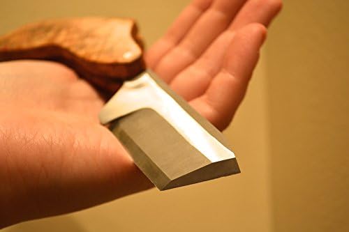 High Carbon Friction Folder with Local Cherry Burl and Brass Pinned Handle