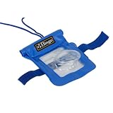 Card with the lens (blue PVC) Waterproof Case Housing Pouch Bag For Camera