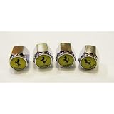 Ferrari Steel Chrome Tire Valve Caps (4pcs) 