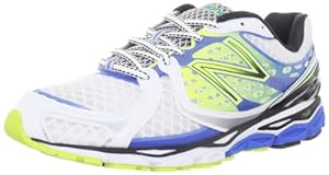 New Balance Men's M1080v3 Running Shoe,White/Blue,11.5 D US