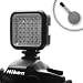 LightLINK Rechargeable Ultra-Bright LED Camera Light for Nikon D7000 / D5100 / D3100 and more! **Includes Cleaning Blower Brush**