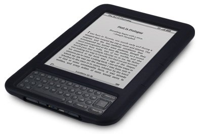 FoneM8 - New Kindle 3 Black Silicone Skin Case Cover - Includes Free Screen Protector