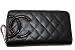 (シャネル)CHANEL　A50078　カンボンライン　ジップウオレット　黒×黒/PK　ラウンドファスナー長財布　並行輸入品 [ウェア&シューズ]