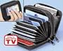 Accordian Style Credit Card Wallet (Black)