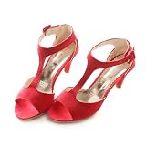 Women's Suede Upper Stiletto Heel Sandals With Buckle Party/ Evening Shoes