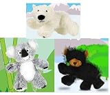 Webkinz Bear Collection... Koala, Polar & Black Bear