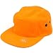 Cotton 5 Panel Solid Biker Snapback Adjustable Leather Cadet Cap Hat Orange