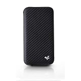 Zenus iPhone4/4S対応 ケース カーボンレザーケース 本革 ブラックフォルダー Z287i4