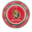NHL Ottawa Senators Neon Clock - 14 inch Diameter - Game Room Products > Neon Clocks > NHL - Hockey