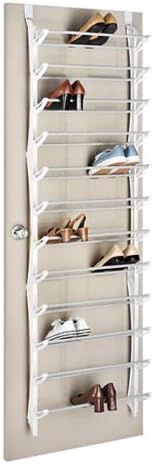 Whitmor 36-Pair Over-The-Door Shoe Rack