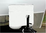 Camco 45313 30lb Colonial White Double RV Vinyl LP Tank Cover