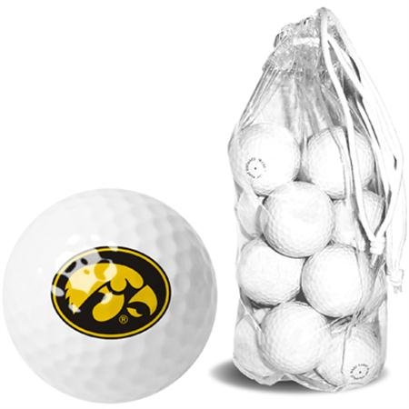 Iowa Hawkeyes Ncaa Clear Pack 15 Golf Balls