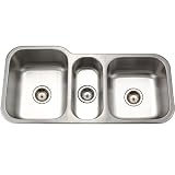 Houzer MGT-4120-1 Medallion 39-13/16-by-20-3/16-Inch Triple Bowl Undermount Stainless Steel Kitchen Sink
