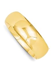 14k Yellow Gold 13/16 High Polished Hinged Bracelet Bangle. Metal Wt- 29.07g