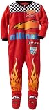 Disney Boys 2-7 Racing Flames Long Sleeve Blanket Sleeper