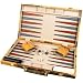 18" Leatherette Backgammon set with Beautiful Old World Map Design