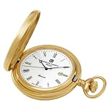 Charles-Hubert, Paris Gold-Plated Quartz Pocket Watch