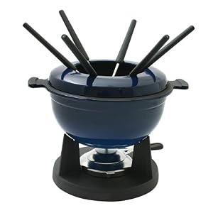 Swissmar 10-pc. Lucerne Meat Fondue Set - Dark Blue by Swissmar