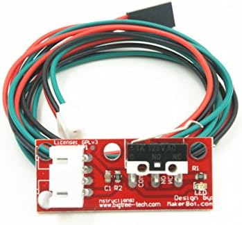 Kristen Nilson® 3 PCS Mechanical End Stop with Wiring for CNC Machine or RepRap 3D printer, compatible with RAMPS