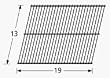 Music City Metals 54501 Porcelain Steel Wire Cooking Grid Replacement for Select Gas Grill Models by Arkla, Charbroil and Others