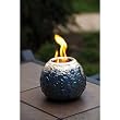 Blue Spirals Ceramic Fireside Firepot Blue Spirals Ceramic Fireside Firepot