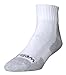 2-Pair Pack Wells Lamont Men’s White Cotton Quarter Socks | Durable, Comfortable Work Socks | Made in the USA, Men's Sizes 10-12 ½