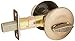 Kwikset 660 Deadbolt Deadbolt Lock, Antique Brass Round Exterior Keyed Front Entry Door, Pick Resistant SmartKey Rekey Security, Single Cylinder Dead Bolt, with Microban Protection