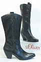 s.Oliver Leder Stiefel schwarz Western Style