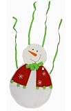 Merry Christmas Fancy Frosty the Snowman Apron - Christmas Apron - (Adult Size) Snowman Smock