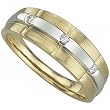 Two Tone Stylish Split Men's Diamond Ring