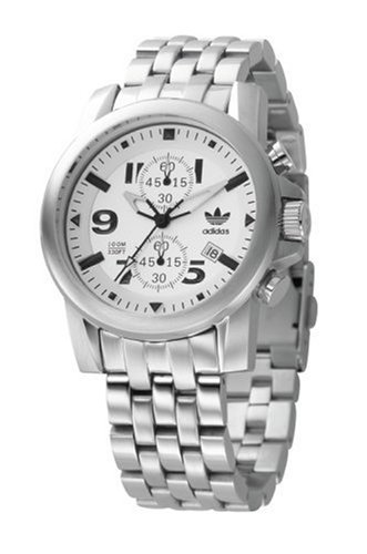 Adidas Herrenuhr Chronograph mit Datumsanzeige aus Edelstahl in passendem sportlichem Kästchen ADH1166
