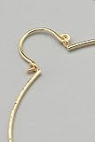 Kipepeo Large Skinny Hoop Earrings in Gold