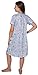Beverly Rock Women's Floral Print Nightgown Sleepshirt Short Sleeve