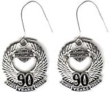 Harley Davidson ~ Harley Davidson 90th Anniversary Earrings!! ~ Rare Vintage ~ Made in the U.S.A.~ Approx 1 X .5