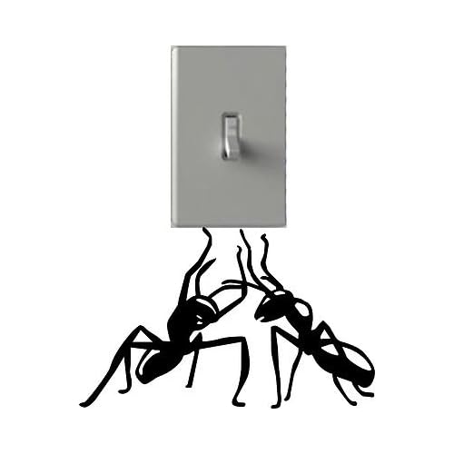 Ants Holding On Light Switch Decals Custom Vinyl Wall