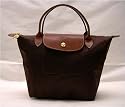 Longchamp Le Pliage Small Folding Handbag, Chcolate