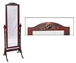 Meridian Group Victoria Mahogany Cheval Floor Mirror