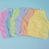 Set of 6 Children's Pastel Canvas Aprons