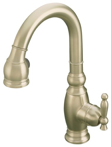 KOHLER K-691-BN Vinnata Secondary Kitchen Sink Faucet, Vibrant Brushed Nickel